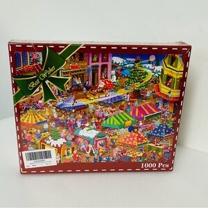 Huadada NWT Christmas Market 1000 Pieces 19”x27” Factory Sealed Puzzle Ages 14+